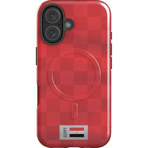 Egypt Soccer Flag iPhone 16 Magsafe Impact Case